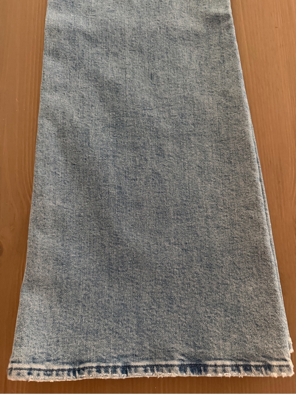 LIL MOTHER Light Blue High-Waist Wide Leg Jeans.  Mother jeans petite. - Picture 7 of 11